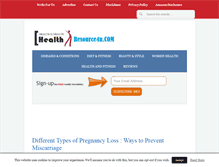 Tablet Screenshot of healthresource4u.com